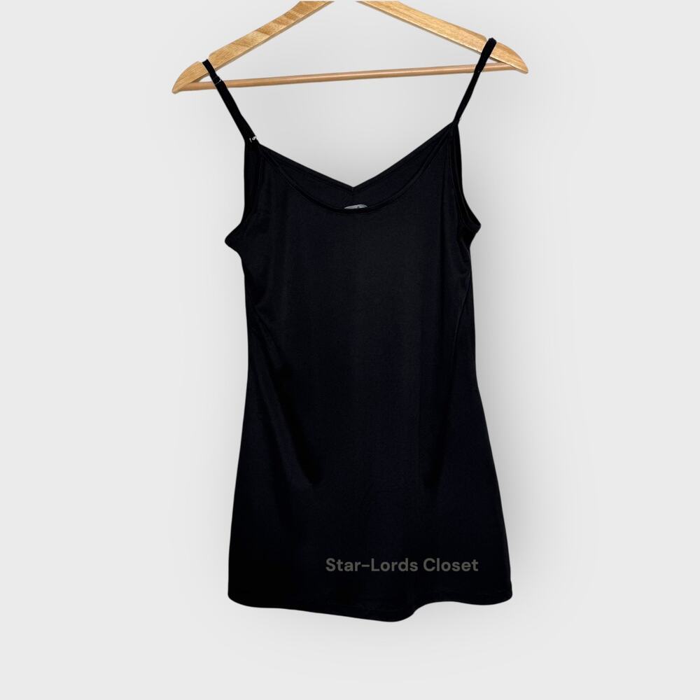 Lulus XS Black Satin Slip Dress V-Neck Mini Lined Party Glam Evening Wear